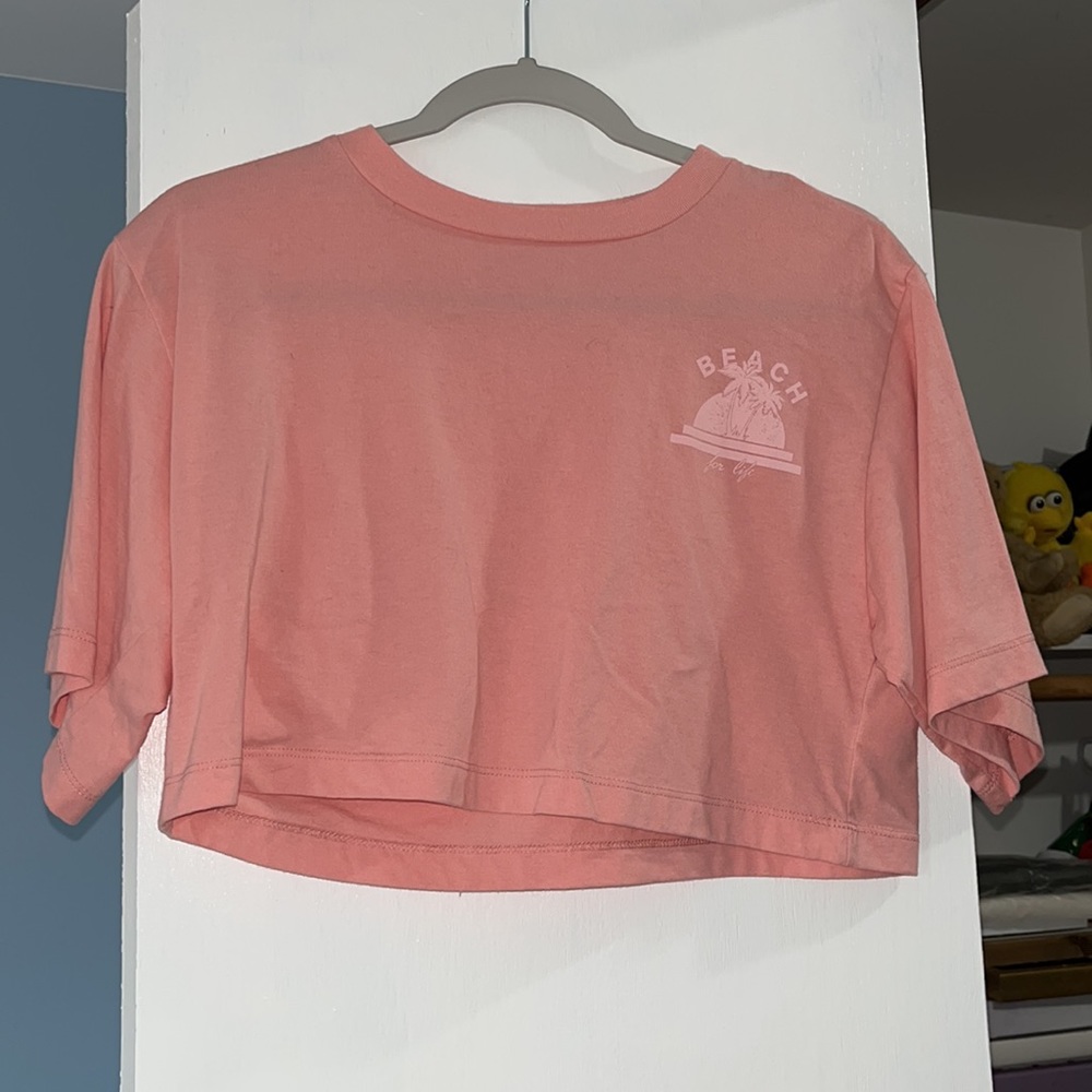 Peachy Colored Crop Top